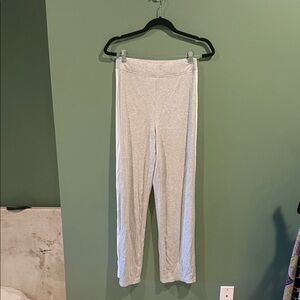 Aerie Heather Gray Ribbed Lounge Pants